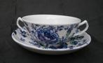 Johnson Brothers/Bros ROSE CHINTZ BLUE  Soepkop en schotels, Ophalen of Verzenden, Zo goed als nieuw, Aardewerk