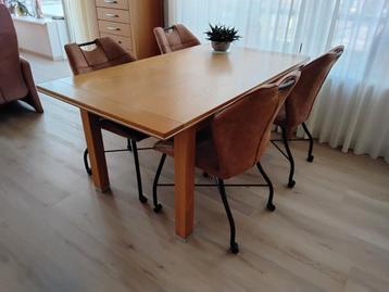 Fineer eiken eettafel