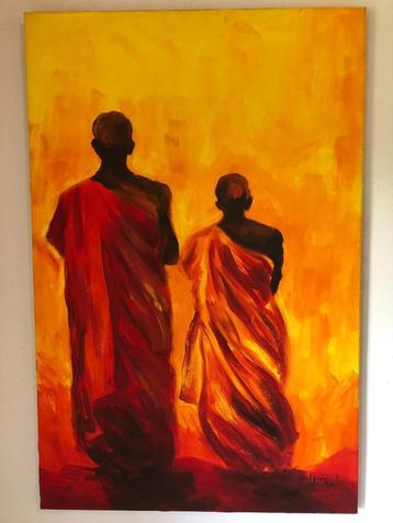 Schilderij uit Sri Lanka beschikbaar voor biedingen