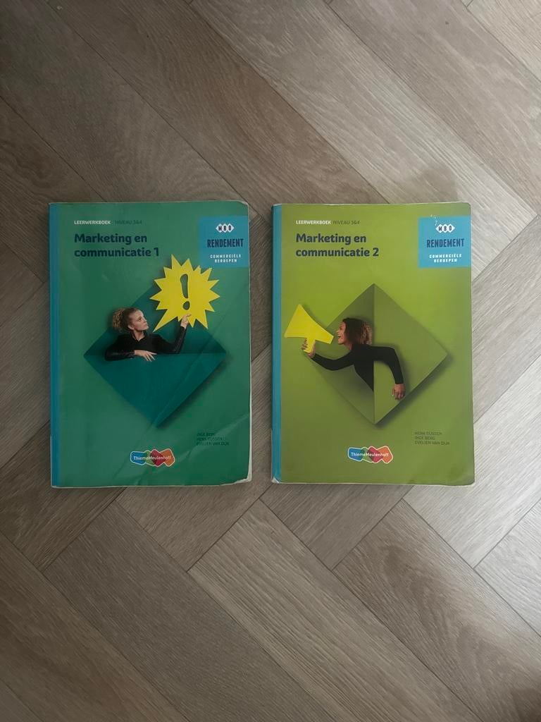 Marketing en Communicatie 1 & 2 - Rendement, Boeken, Studieboeken en Cursussen, Ophalen of Verzenden, Gelezen, MBO