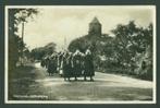 AK Staphorst Kerkuitgang fotokaart 1934, Verzamelen, Ophalen of Verzenden, 1920 tot 1940, Gelopen, Overijssel