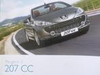 Peugeot 207 CC Coupe cabrio Brochure, Boeken, Auto's | Folders en Tijdschriften, Verzenden, Zo goed als nieuw, Peugeot