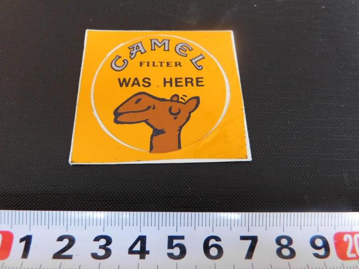 sticker CAMEL filter was here, Verzamelen, Stickers, Zo goed als nieuw, Bedrijf of Vereniging, Ophalen
