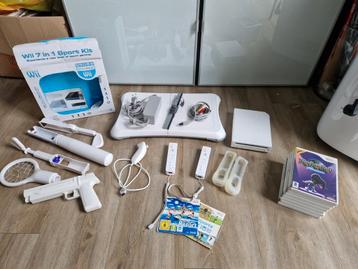 Nintendo Wii + balance board + spellen en accessoires  beschikbaar voor biedingen