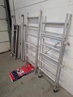 Te koop handige rolsteiger werkhoogte 5.5 meter, Ophalen of Verzenden, Zo goed als nieuw, Rolsteiger of Kamersteiger, 5 meter of hoger