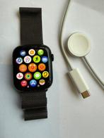Apple Watch Series 8 45mm met 3 bandjes, Apple watch series 8, Zwart, IOS, Ophalen of Verzenden