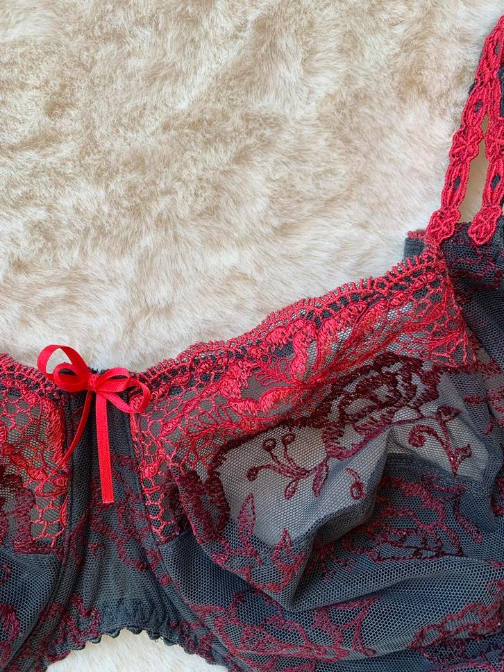 Primadonna BH 90F - Donkergrijs met Roze Accent, Kleding | Dames, Ondergoed en Lingerie, BH, Grijs, Ophalen of Verzenden