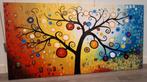 Schilderij Levensboom - Kleurrijk en Uniek, Antiek en Kunst, Ophalen