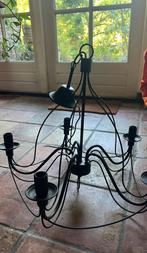 5 armige zwarte kroonluchter, Ophalen, Zo goed als nieuw, Metaal