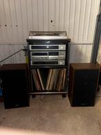 JVC Stereo Set met Platenspeler en Speakers, Ophalen, Gebruikt, Losse componenten, Cassettedeck