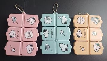 6 pillendoosjes, medicijndoosjes, Snoopy, NIEUW! 3=€3,00! beschikbaar voor biedingen