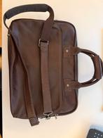 Castelijn Beerens Laptoptas - Bruin Leer, Computers en Software, Laptoptassen, Ophalen, 15 inch, Gebruikt, Aktetas