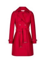 Rode trenchcoat van Morgan maat 38, Kleding | Dames, Jassen | Zomer, Maat 38/40 (M), Verzenden, Morgan, Gedragen