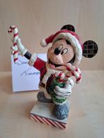 jim shore disney traditions mickey mouse kerst 600706, Ophalen, Mickey Mouse, Nieuw, Beeldje of Figuurtje