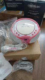 Lenco SCD-650 Kinder CD-speler met Microfoon - Roze, Ophalen of Verzenden, Zo goed als nieuw, Radio, Met cd-speler