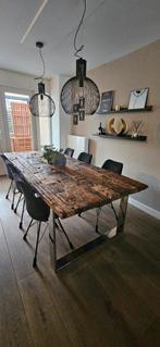 Mooie robuuste block eettafel (240cm) (richmond style), Huis en Inrichting, 200 cm of meer, 100 tot 150 cm, Robuust, Rechthoekig