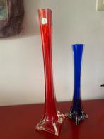 Slanke vaasjes ‘60 ‘70 trumpet of flute vases Design Vintage, Antiek en Kunst, Antiek | Glas en Kristal, Ophalen