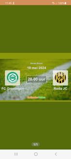 Gezocht 1 kaartje Groningen Roda, Tickets en Kaartjes, Sport | Voetbal