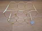 Wijnrek nieuw(!) hexagon goud, Huis en Inrichting, Ophalen, Nieuw, Minder dan 5 flessen, Metaal