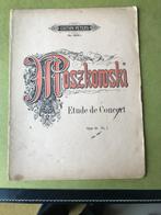 Maurice Moszkowski - Etude de Concert pour piano, Gebruikt, Klassiek, Ophalen of Verzenden, Artiest of Componist