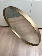 Ronde messing design spiegel 100 cm Kare Design Curve, Huis en Inrichting, Woonaccessoires | Spiegels, Ophalen, 100 tot 150 cm