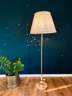 Vintage messing vloerlamp met onyx voet, Huis en Inrichting, Ophalen, ., Zo goed als nieuw, .