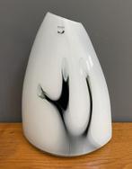 NIEUW OLD STOCK VAAS groen & wit Pomax Home Collection, Huis en Inrichting, Wit, Nieuw, Ophalen of Verzenden, Glas