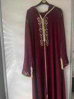 Bordeaux Rode Djellaba met Gouden Details, Kleding | Dames, Jurken, Maat 38/40 (M), Ophalen of Verzenden, Zo goed als nieuw, Rood