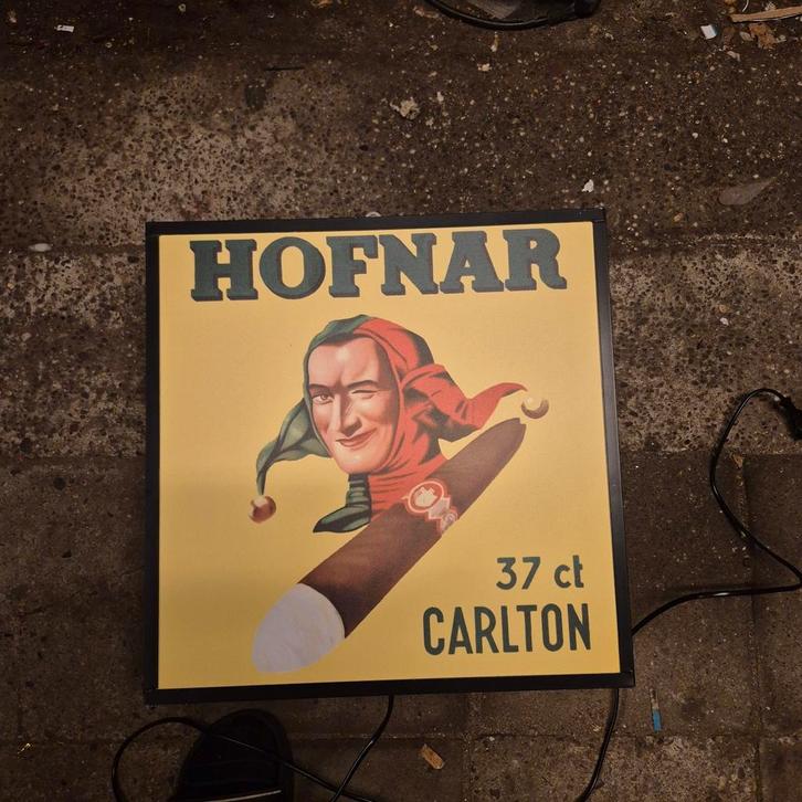Vintage Hofnar Carlton lichtreclame, Antiek en Kunst, Kunst | Designobjecten, Ophalen of Verzenden