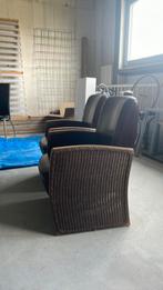 Fauteuil met rotan zijkant, Huis en Inrichting, Banken | Sofa's en Chaises Longues, Ophalen, Zo goed als nieuw, Eenpersoons, Minder dan 150 cm
