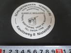 sticker Nistelrode schiderwerken Venwico bv Kievitsweg 8, Verzamelen, Stickers, Ophalen, Zo goed als nieuw, Bedrijf of Vereniging