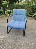 Nieuwe fauteuil LaChair met blauwe stof nu €75, Huis en Inrichting, Ophalen, ., Nieuw, 75 tot 100 cm