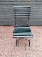 Frans bistro stoeltje., Tuin en Terras, Ophalen, Gebruikt, Metaal, Inklapbaar