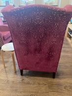 Fauteuils, Fuchsia met wit x3, Ophalen, Gebruikt, Minder dan 75 cm, Minder dan 50 cm