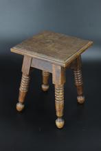 Amsterdamse School bijzettafel Art Deco plantentafel krukje, Minder dan 55 cm, Gebruikt, Geen, Ophalen of Verzenden