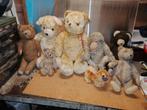 6 oude beren, 1 aap, 1 hondje oa steiff, Verzamelen, Beren en Cherished Teddies, Ophalen of Verzenden, Gebruikt, Stoffen beer