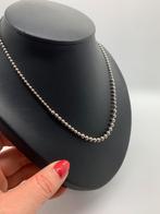 T518 Prachtige zilverem bolletjes ketting, Ophalen of Verzenden, Zilver, Ketting