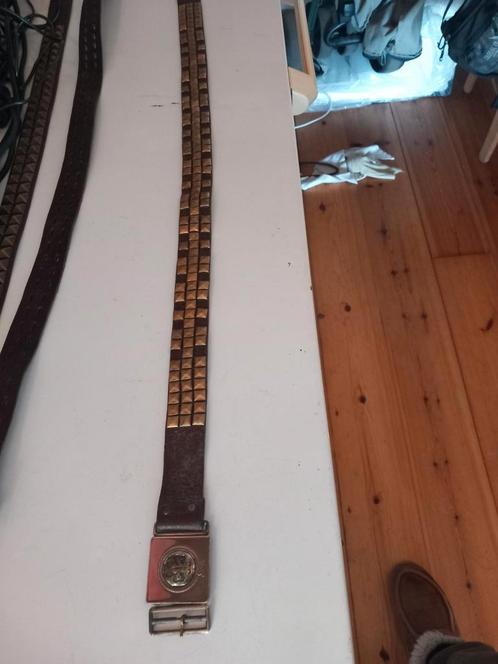 studs brons leer scouting punk leder riem, Kleding | Heren, Riemen en Ceinturen, Gedragen, Losse buckle of gesp, 95 tot 105 cm