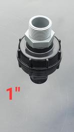 IBC tank adapter 1 inch, Tuin en Terras, Kunststof, Ophalen of Verzenden, 150 liter of meer, Zo goed als nieuw