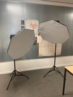 Bresser BR-120SL COB LED 80W Dual Kit studiolampen, Ophalen, Zo goed als nieuw