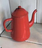 Oude rood emaille theepot Als nieuw, Antiek en Kunst, Antiek | Emaille, Ophalen of Verzenden