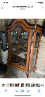 Antieke Willem III Vitrinekast Mahoniehout, Antiek en Kunst, Antiek | Meubels | Kasten, Ophalen