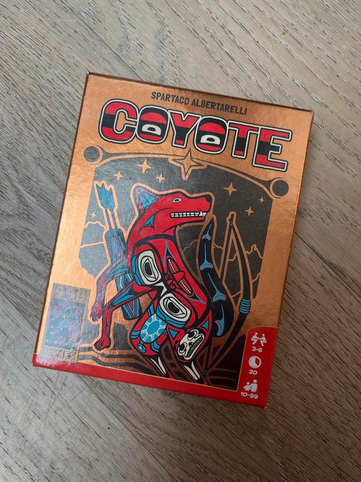 Coyote Bordspel, Hobby en Vrije tijd, Gezelschapsspellen | Bordspellen, Zo goed als nieuw, Drie of vier spelers, Reisspel, Ophalen of Verzenden