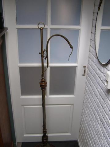 staande schemerlamp armatuur met bronzen details zonder kap. beschikbaar voor biedingen
