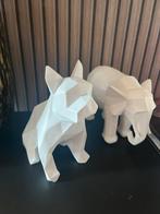 Moderne Beeldjes Set - Hond & Olifant, Ophalen of Verzenden, Zo goed als nieuw, Kunststof, Dierenbeeld