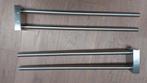 2 Sets Zack Dubbele Handdoekenhouder RVS - Nieuw!, Ophalen, Nieuw, Grijs, Handdoekenrek