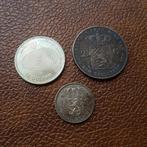2,5 gulden 1847 - 1 gulden 1955 - 10 gulden 1999-2000, Postzegels en Munten, Munten | Nederland, Zilver, Ophalen of Verzenden
