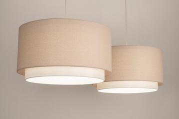 120cm hanglamp beige lampenkap tafel eettafel eethoek lamp beschikbaar voor biedingen