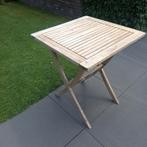Bistro tafel, Tuin en Terras, Tuintafels, Ophalen of Verzenden, Gebruikt, Vierkant, Teakhout