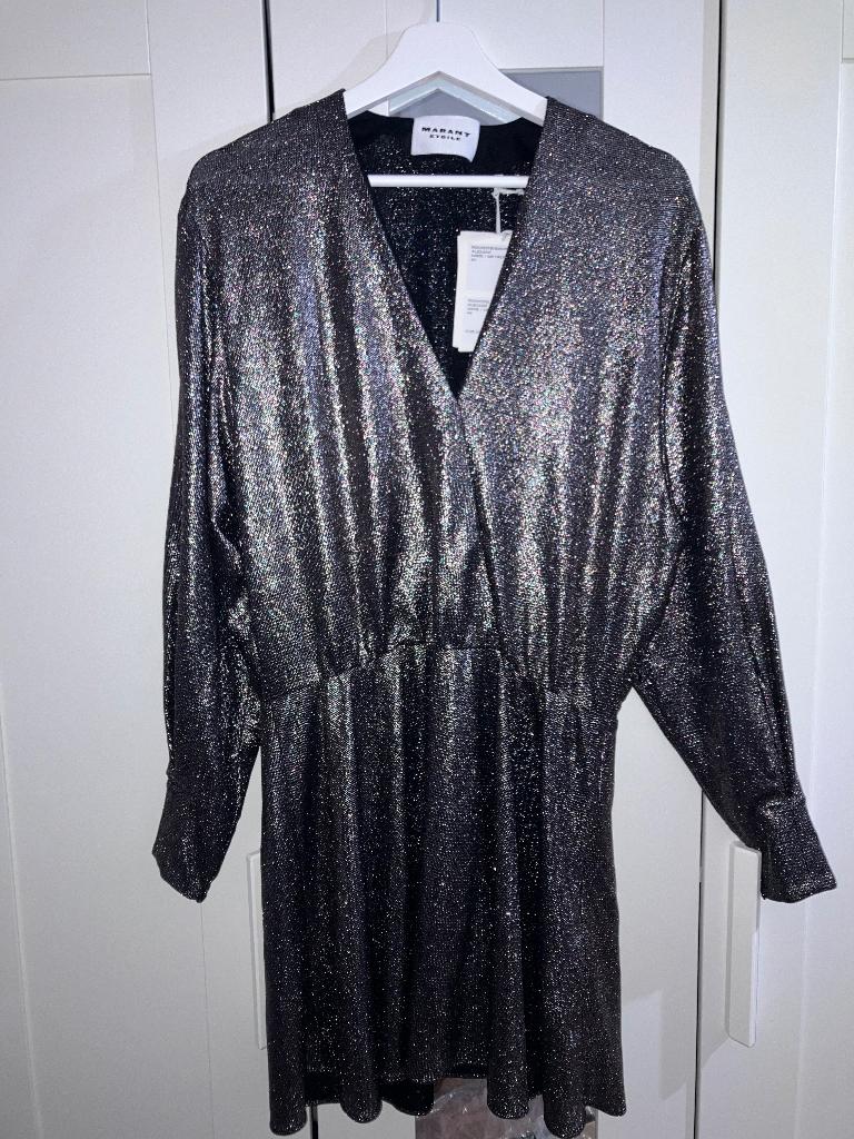 Isabel Marant jurk, Verzenden, Zwart, Nieuw, Boven de knie